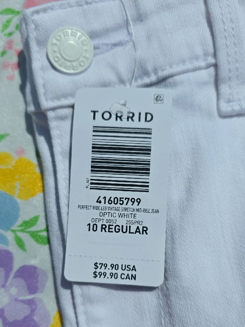 torrid Optic White Wide-Leg Jeans